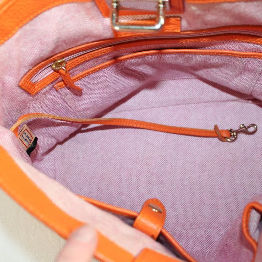 Dooney & Bourke Tabitha Persimmon Pebbled Grain Leather Bucket Shoulder … - Picture 8 of 10